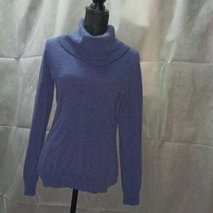 Womens Blue Turkleneck